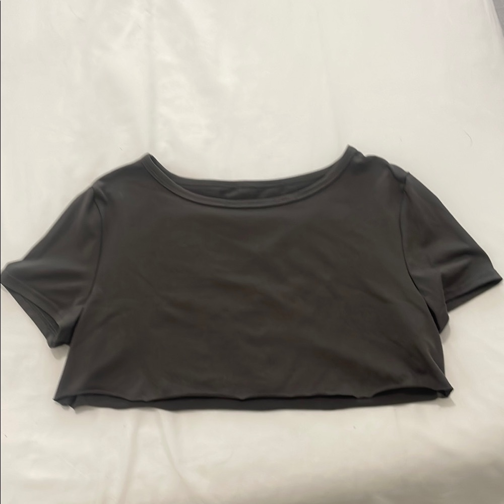 Gray Women's Crop Top